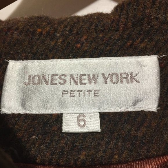 VINTAGE JONES NEW YORK WOOL BLEND COATS SIZE 6/6P - Picture 12 of 12